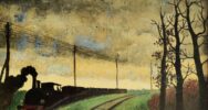 Treno_1 - 24x17 olio